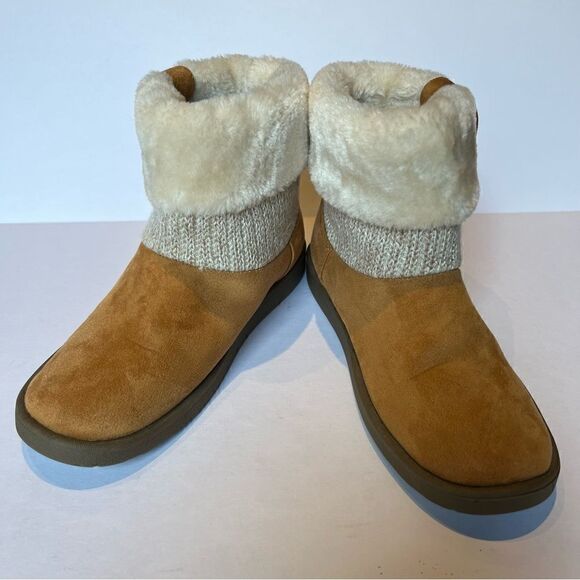 Cute Women's Life Stride Simply Comfort Winter Ankle Boots Light Brown Size 8M - Picture 1 of 9